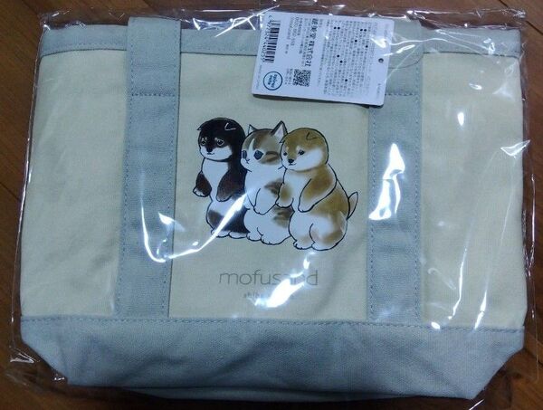 新品 未使用 モフサンド 中仕切り ミニ トートバッグ しばにゃん バニラホワイト ドンキ限定 粧美堂