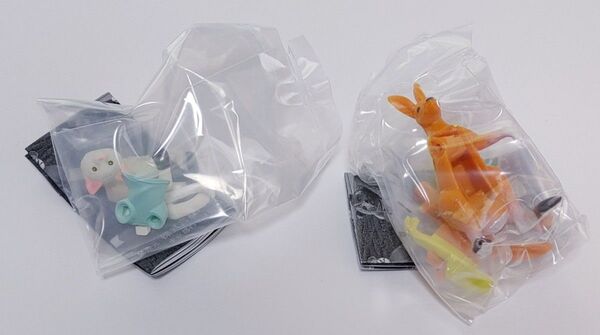 どうぶつゴルフ ガチャガチャ カンガルー ネコ 2種セット