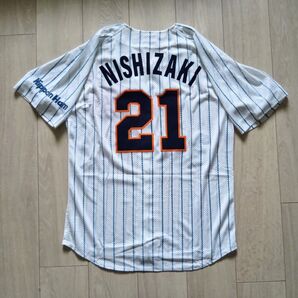 【レア】日本ハム ファイターズ 西崎 ホーム ユニフォーム デサント M ライオンズ