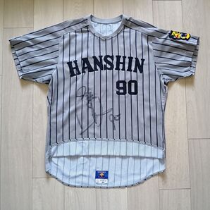 【実使用 サイン 限定】阪神 タイガース 続木 復刻 交流戦 ビジター ユニフォーム デサント 本人サイズ