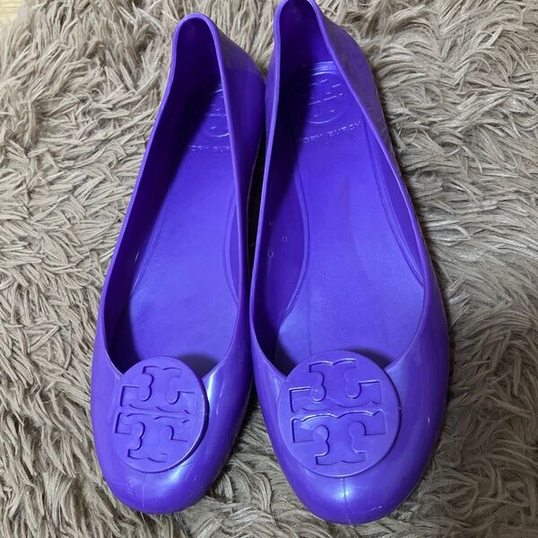 TORY BURCH ラバーシューズ パープル レディース