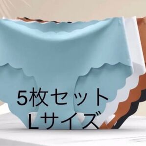 Lサイズ5枚セットレディース ショーツ 無地 シームレスショーツ 肌に優しい 高通気性と伸縮性 無縫製