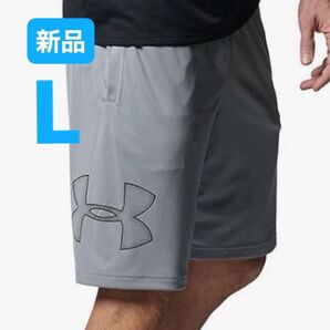 新品 アンダーアーマー【UNDER ARMOUR 】メンズ ハーフパンツ グレー L ショートパンツ