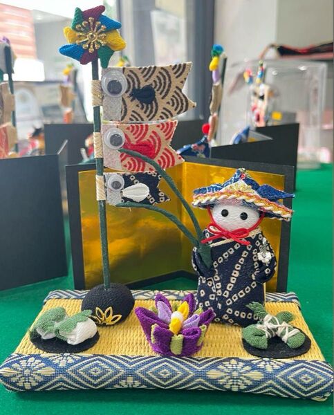 ハンドメイド ちりめん細工 ちりめん細工 端午の節句 五月人形 鯉のぼり