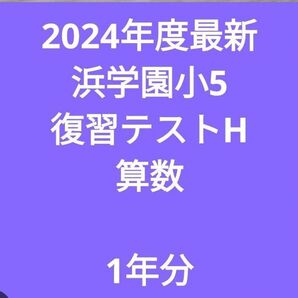 2024年度最新浜学園小5 復習テストH 算数1年分
