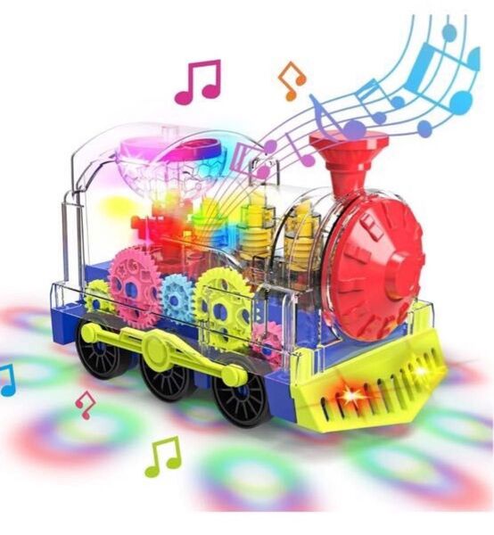 【訳あり】透明な機械式歯車のおもちゃ自動的に障害物を回避する音鳴り歯車