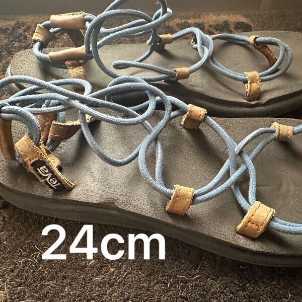 Teva サンダル ブルー 24cm