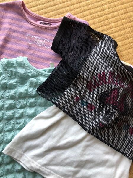 110 まとめ売り 半袖 キッズ 女の子 Tシャツ 夏服