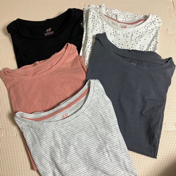 H&M Tシャツ トップス 5枚 まとめ売り 146/152 10-12歳