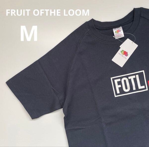 新品 フルーツオブザルーム Mサイズ ネイビー ラグランTシャツ 男女兼用可能