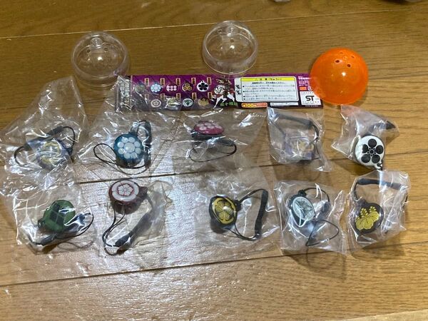 戦国武将家紋クリーナー 全10種コンプリートセット 100円ガチャガチャ 今野産業株式会社 ガシャポン 未使用保管品 カプセルトイ