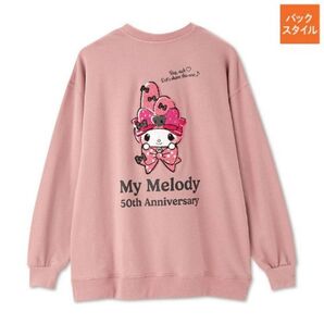 サンリオ マイメロディ50周年 トレーナー スウェット プルオーバー ピンク M
