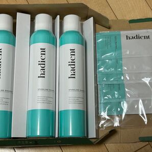シャンプー hadient スパークリングシャンプー 3本 & スパトリートメント 5包セット