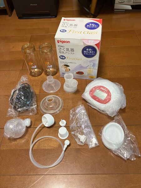 ピジョン Pigeon さく乳器 母乳アシスト 電動 First Class ファーストクラス 最適な強さと速さでさく乳したい方に