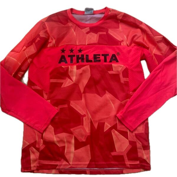 ATHLETA アスレタ プラクティスシャツ 長袖 160 オレンジ
