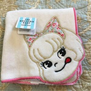 ANNA SUI Anna Sui × Fujiya pekola Chan towel handkerchie ivory series unused A