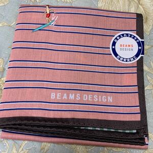 BEAMS DESIGN ビームス ハンカチ 形態安定加工 サーフィン 刺繍 未使用bb