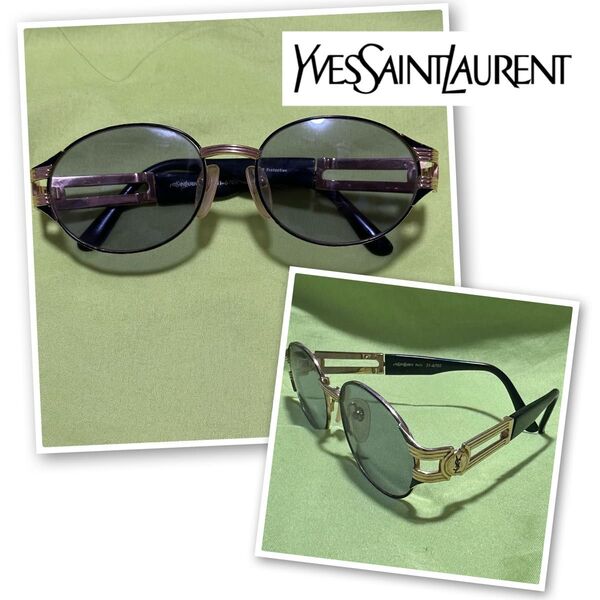 ヴィンテージYVES SAINT LAURENT YSLロゴ サングラス