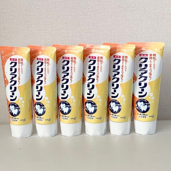 【新品】クリアクリーン 歯磨き粉 フレッシュシトラスの香味 120g×6