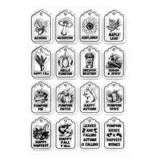 クリアスタンプ1841:autumn tag《2点で15%、3点で20%OFF》