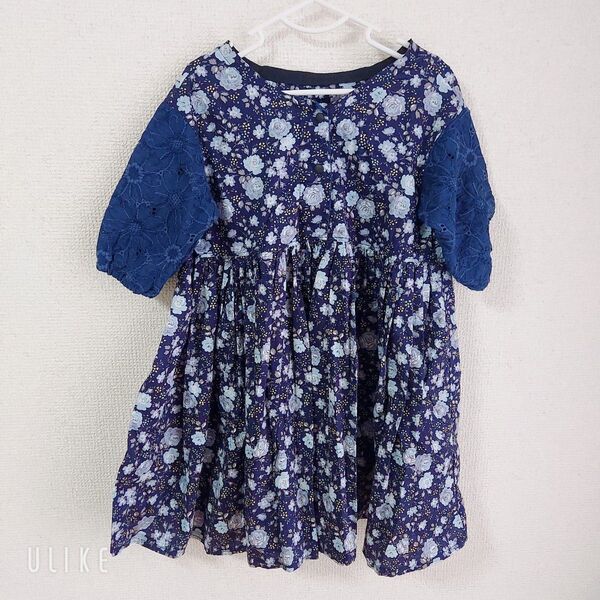 ハンドメイド リバティ フェリシテ ワンピース 90 ワンピ Felicite