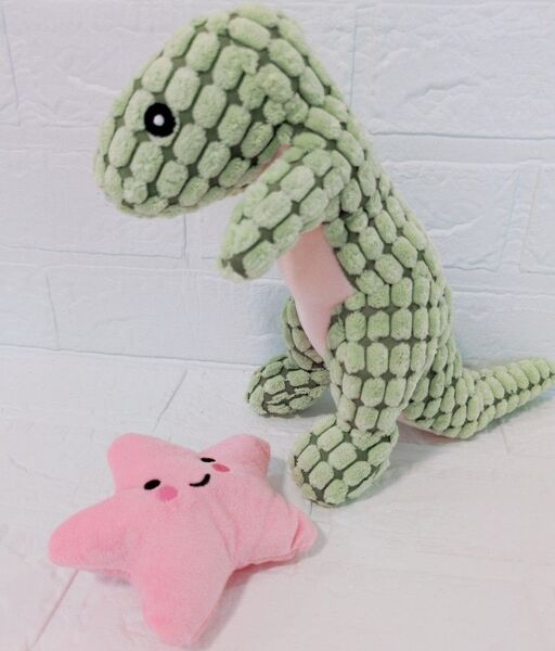 噛み噛みザウルス&すまいるスター ぬいぐるみセット 犬用知育玩具