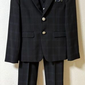 卒業式 スーツ ベスト ネクタイ シャツ付き 150 男の子 クリーニング済み