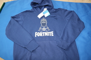 ユニクロ UNIQLO フォートナイト FORTNITE 青 プルパーカー メンズ XL 新品 未使用 