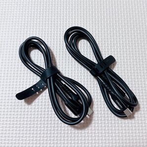 CUGUNU USB-C to USB-c ケーブル 1m 2本 ブラック