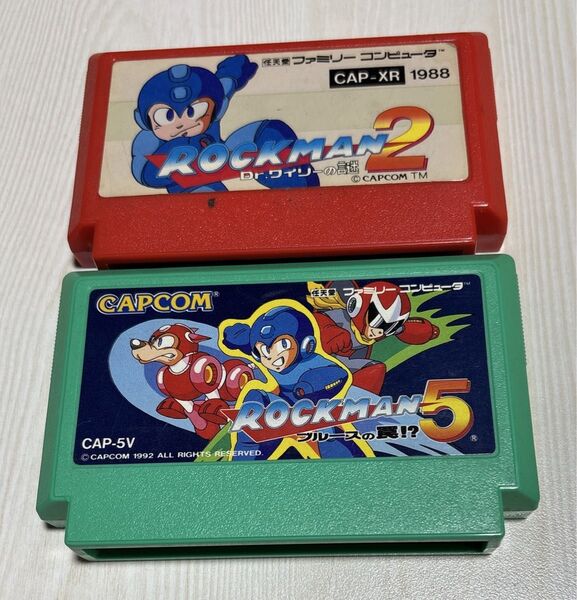 ロックマン2&5 2本セット ファミコン カセット