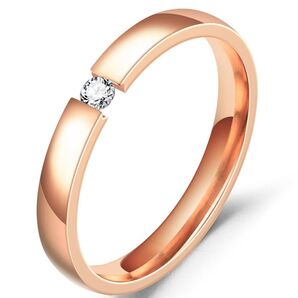 【大人気!】指輪 レディース ジルコニア リング ステンレス ピンキーリング プロポーズ アクセサリー