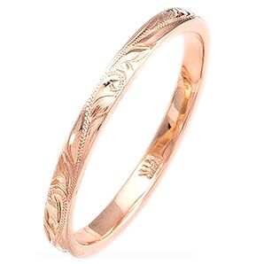 【大人気!】指輪 レディース ハワイアン ジュエリー 4mm幅 リング ピンキーリング ファッション アクセサリー