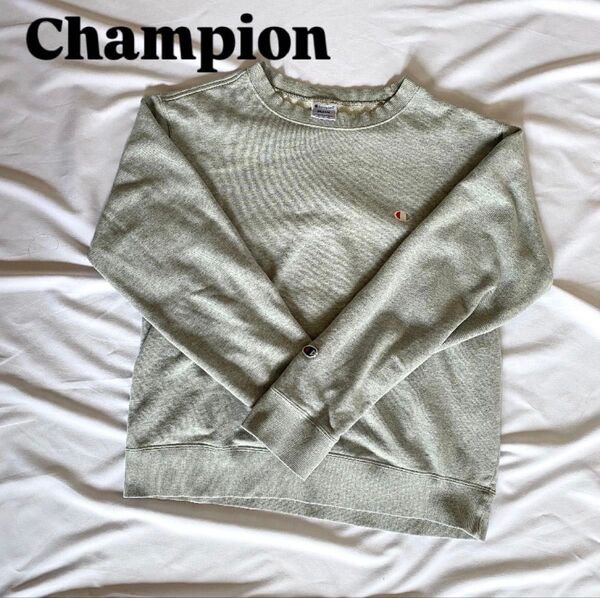 【美品】Champion チャンピオン スウェット Mサイズ トレーナー グレー Mサイズ リバースウィーブ