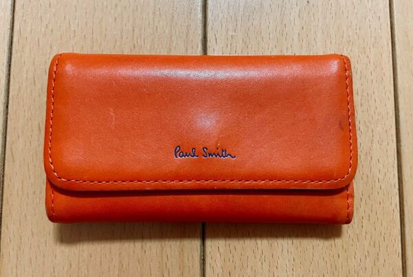 週末激安出品!PaulSmith ポールスミス キーケース ポップオレンジ