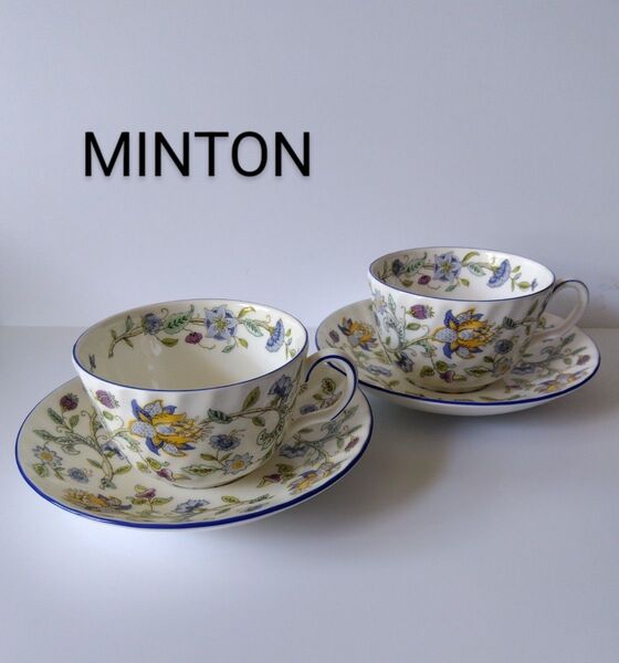 MINTON★ミントン★カップ&ソーサー 2客セット 未使用美品