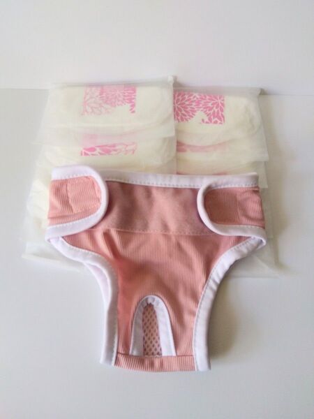 ●ワンコ用●オムツパンツ ナプキン付き ピンクLサイズ 未使用