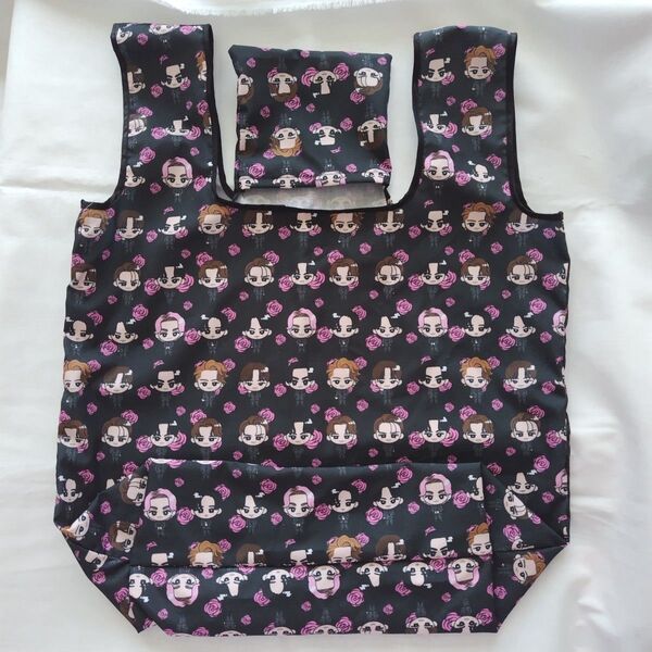 ハンドメイド ワイドエコバッグ(2枚縫い)
