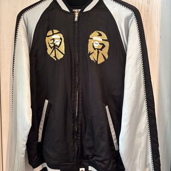 A Bathing Ape 東京スカジャン サイズm 正規品 刺繍 古着 ア ベイシング エイプ スーベニアジャケット