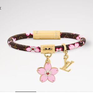 Louis Vuitton Takashi Murakami Cherry Blossom Bracelet Brown 17号