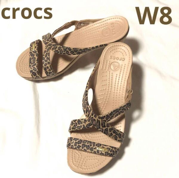 crocs Cyprus leopardクロックス サンダル ヒール サイプラス レオパード