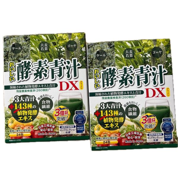 ジャパンギャルズ おいしい酵素青汁DX 24包×2箱