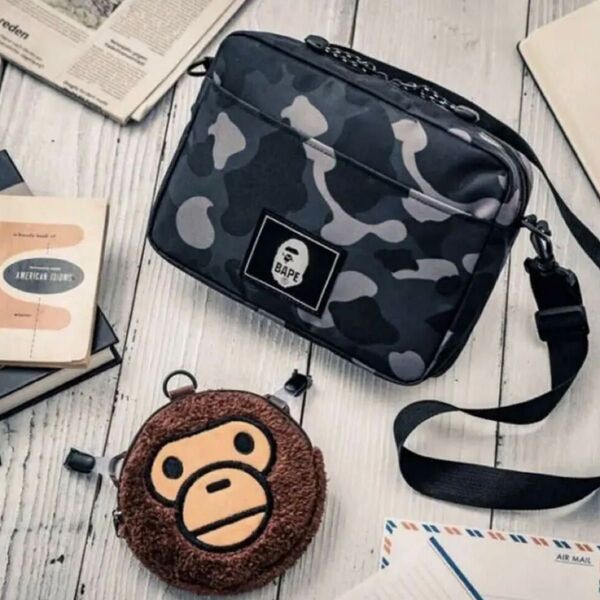 BAPE KIDS A BATHING APE ショルダー&マイロポーチ 宝島社付録