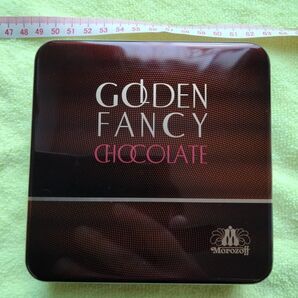 モロゾフ GOLDEN FANCY CHOCOLATE 空き缶 未使用に近い