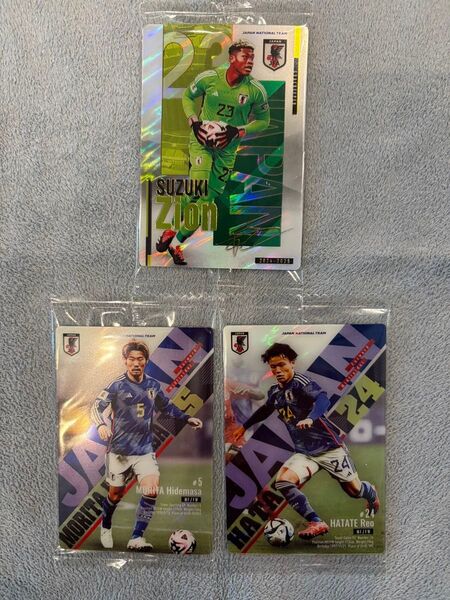 新品未開封 ツインウエハース サッカー日本代表ver. 3枚セット