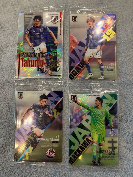 新品未開封 ツインウエハース サッカー日本代表ver. 4枚セット