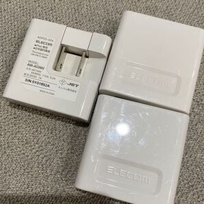 ELECOM 充電器 ADP25-004 3点セット
