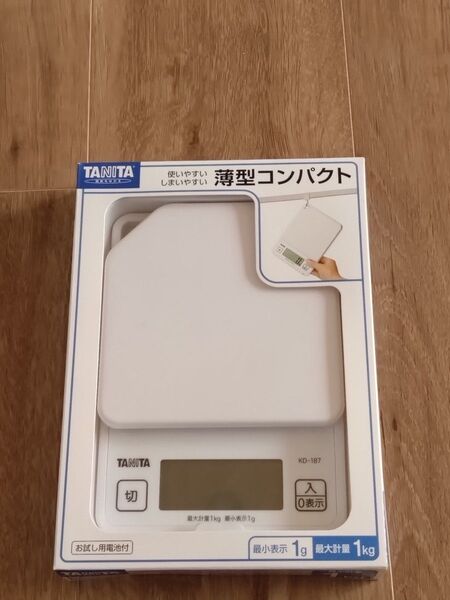 【タニタ】デジタルクッキングスケール KD187WH 1台