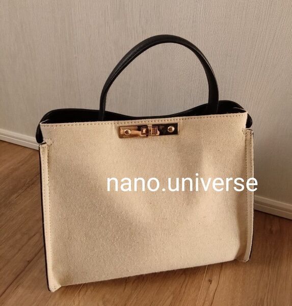 【ナノ・ユニバース】ワンハンドル ショルダーバッグ ハンドバッグ