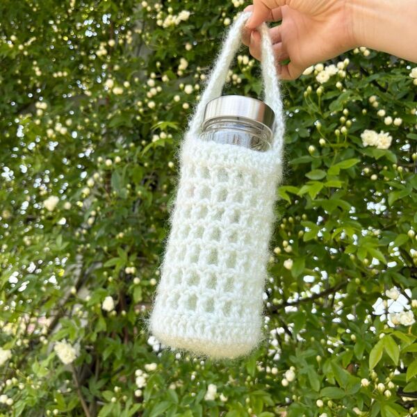ペットボトル*マイボトル 水筒 カバー ケース**ハンドメイド かぎ編み 手作り 一品もの