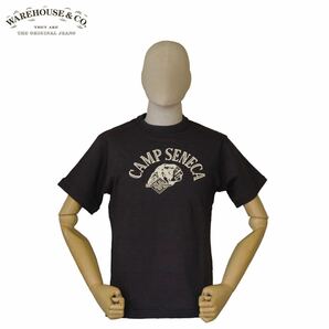 WAREHOUSE スミクロ/SIZE S Lot.4601 “CAMP SENECA” ウエアハウス ノンウォッシュ 半袖Tシャツの画像1